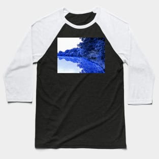 Blue Mirroring Baseball T-Shirt